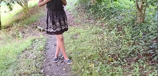  petite teen public squirt and fuck.